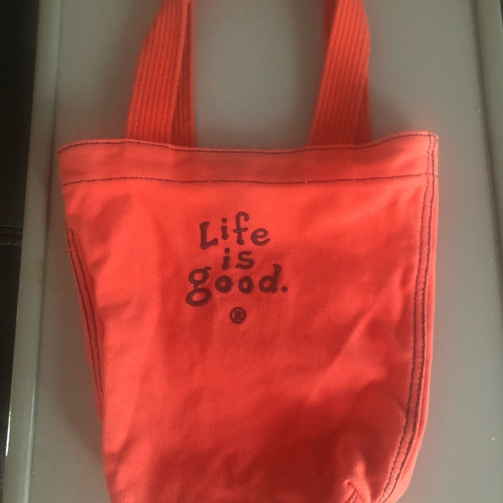 Life is good small tote bag
